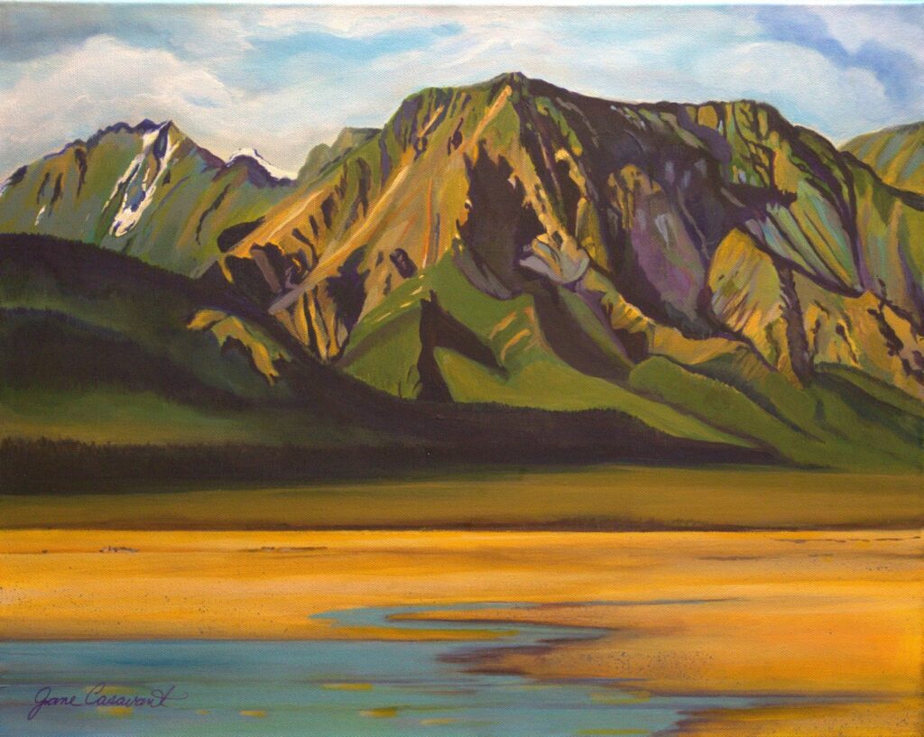Kluane Park Mountains Yukon 16x20 Acrylic on Canvas $275